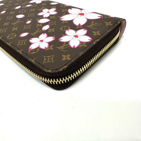 LOUIS VUITTON M13433 Takashi Murakami Monogram LV x TM Zippy Wallet Cherry - Picture 7 of 10